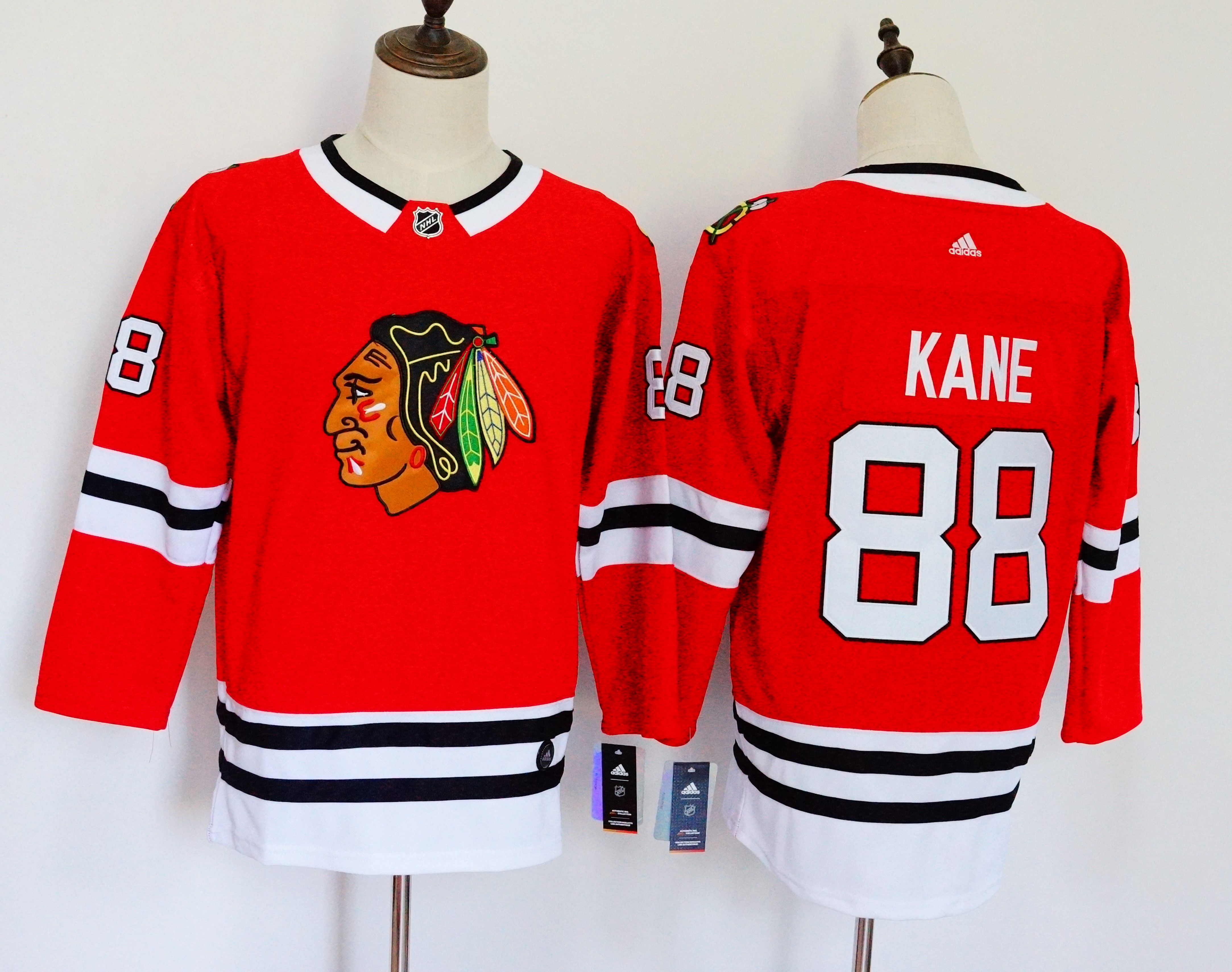 Women Chicago Blackhawks 88 Kane Red Hockey Stitched Adidas NHL Jerseys